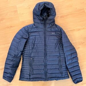 Patagonia Down Sweater Hoody - Navy Size L